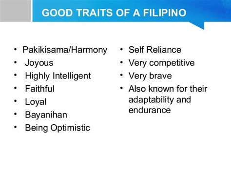 character traits in tagalog|Pinoy Life: Classic Filipino Traits and Characteristics.